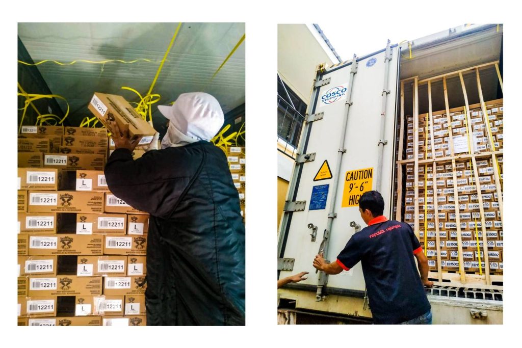 Export blue swimming crab